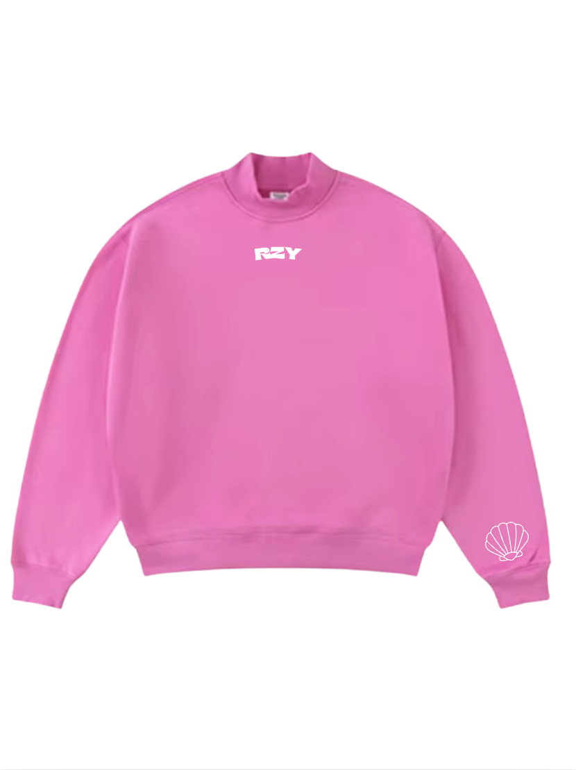 Pink RZY Mock Neck