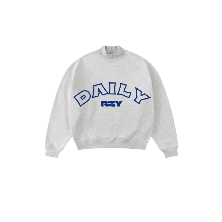 DAILY RZY grey mock neck